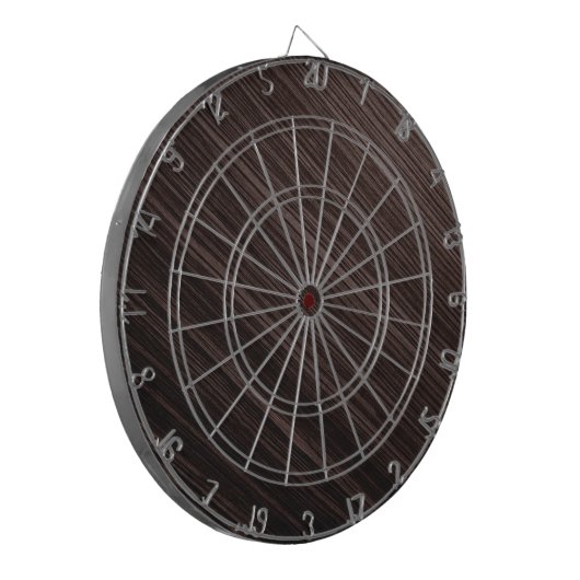 Luxe Mahonie hout look achtergrond Dartbord (Voorkant Links)