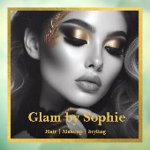 Luxe make-up artist door cling –  Des Raamsticker (Vel 3)