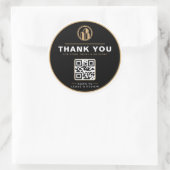 Luxe makelaar bedank sticker  (Tas)