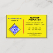 Luxe makelaar (Creëer QR) makelaar Visitekaartje (Achterkant)