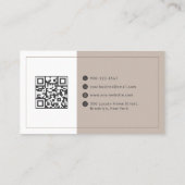 Luxe Makelaar Eigendomsfoto QR-code Visitekaartje (Achterkant)