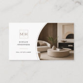 Luxe Makelaar Eigendomsfoto QR-code Visitekaartje (Voorkant)