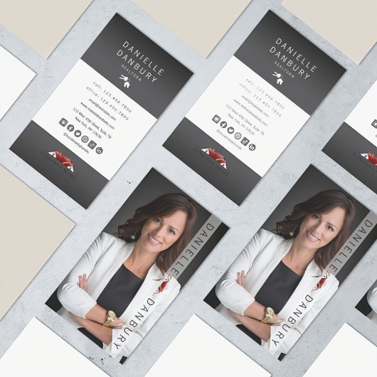 Luxe makelaar Fotoontwerp Visitekaartje