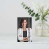 Luxe makelaar Fotoontwerp Visitekaartje (Staand voorkant)