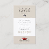 Luxe makelaar Fotoontwerp Visitekaartje (Achterkant)