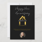 Luxe makelaar Happy Home Jubileum Kaart (Voorkant)