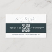 Luxe Makelaar Professioneel Foto QR Visitekaartje (Achterkant)