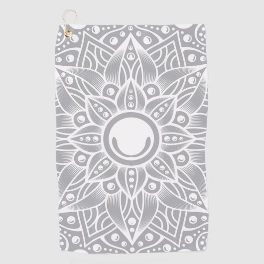 Luxe Mandala 14 Golfhanddoek (Voorkant)