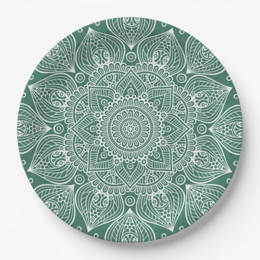 Luxe Mandala 37 Papieren Bordje (Voorkant)