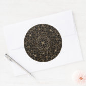 Luxe Mandala 3 Ronde Sticker (Envelop)