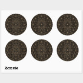 Luxe Mandala 3 Ronde Sticker (Vel)