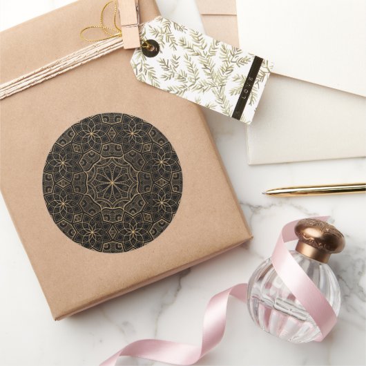 Luxe Mandala 3 Ronde Sticker (Geschenken)