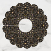 Luxe Mandala 3 Wijnglaslabel (Achterkant)