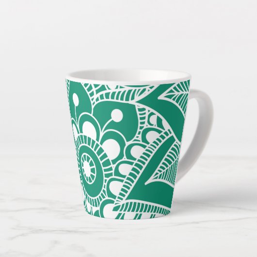 Luxe Mandala 48 Latte Mok (Rechterhoek)