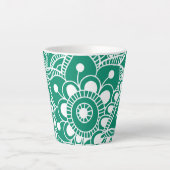 Luxe Mandala 48 Latte Mok (Voorkant)