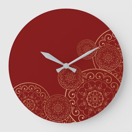 Luxe Mandala 50 Grote Klok (Voorkant)