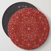 Luxe Mandala 6 Ronde Button 6,0 Cm (Voorkant /achterkant)