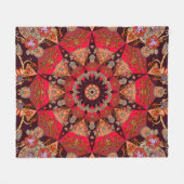 Luxe mandala naadloos, sterrenbloem. fleece deken (Voorkant (Horizontaal))