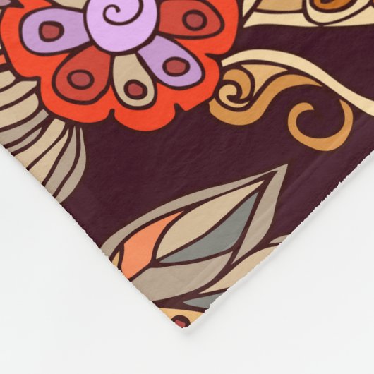 Luxe mandala naadloos, sterrenbloem. fleece deken (Hoek)