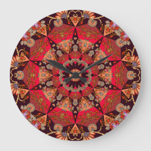 Luxe mandala naadloos, sterrenbloem. grote klok