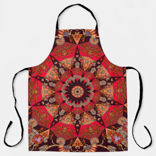 Luxe mandala naadloos, sterrenbloem. schort