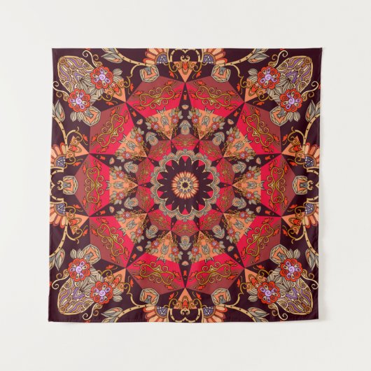 Luxe mandala naadloos, sterrenbloem. wandkleed (Voorkant)