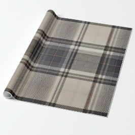 Luxe Mannelijk Modern Schotse Ruit Cadeaupapier