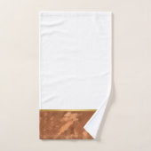 LUXE MARBLE BRONZED GOLD BATHROOM TOWEL SET BAD HANDDOEK (Handdoek)