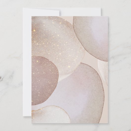 LUXE MARBLE BUBBLE BIRTHDAY KAART (Achterkant)