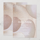 LUXE MARBLE BUBBLE BIRTHDAY KAART (Voorkant / Achterkant)