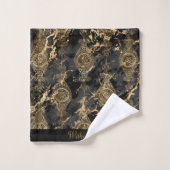 LUXE MARBLE CUSTOEL TOWEL SET BAD HANDDOEK (Wasdoekje)