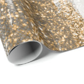Luxe Marble Gold Strokes wit en grijs Cadeaupapier (Rol Hoek)