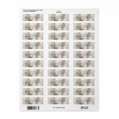 Luxe Marble Gold Strokes wit en grijs Etiket (Full Sheet)