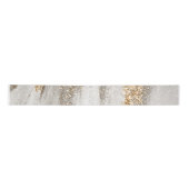 Luxe Marble Gold Strokes wit en grijs Satijnen Lint (Voorkant)