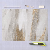 Luxe Marble Gold Strokes wit en grijs Tissuepapier (Craft)