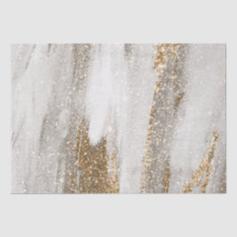 Luxe Marble Gold Strokes wit en grijs Tissuepapier