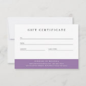 Luxe Marble Pink Blauwgroen Zakelijk Cadeaubon (Achterkant)