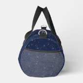 Luxe marine blauw sparkle goud glitter patroon plunjezak (Rechts)