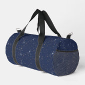 Luxe marine blauw sparkle goud glitter patroon plunjezak (Rechterhoek)