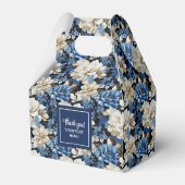 Luxe Marine Bloemen Aangepaste Naam Bloemendoos al Bedankdoosjes (Achterkant)