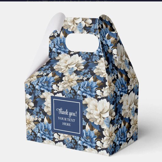 Luxe Marine Bloemen Aangepaste Naam Bloemendoos al Bedankdoosjes