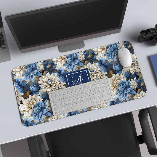 Luxe Marine Bloemen Aangepaste Naam Bloemstuk Bure Bureaumat