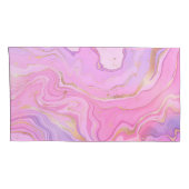 Luxe marmer Glitter Pink Paars Gold Kussensloop (Achterkant-Rechts)