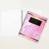 Luxe marmer Glitter Pink Paars Gold Planner (Display)