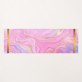 Luxe marmer Glitter Pink Paars Gold Yogamat (Voorkant (horizontaal))