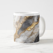 Luxe Marmer & Goud Geode Moderne Kunst Mok (Voorkant rechts)