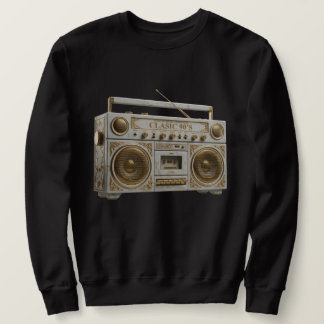 Luxe Marmer & Goud Vintage 90s Boomboxtradio Trui