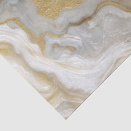 Luxe Marmer Goud Witte Harmonie Abstract Patroon Tissuepapier