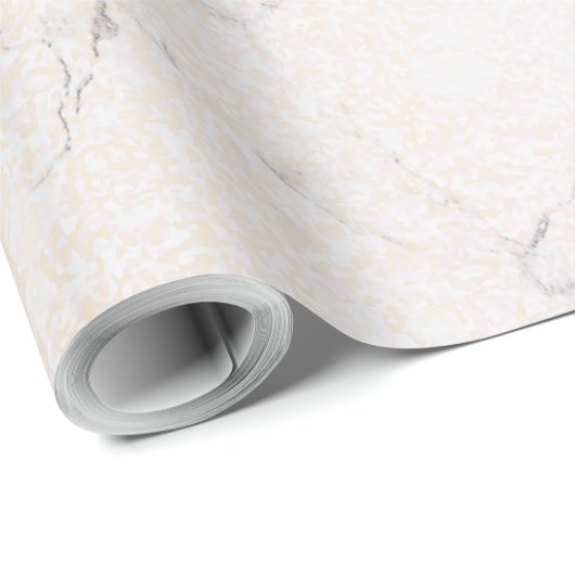 Luxe marmer met roos glitter cadeaupapier (Rol Hoek)