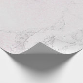 Luxe marmer met roze glitter cadeaupapier (Hoek)